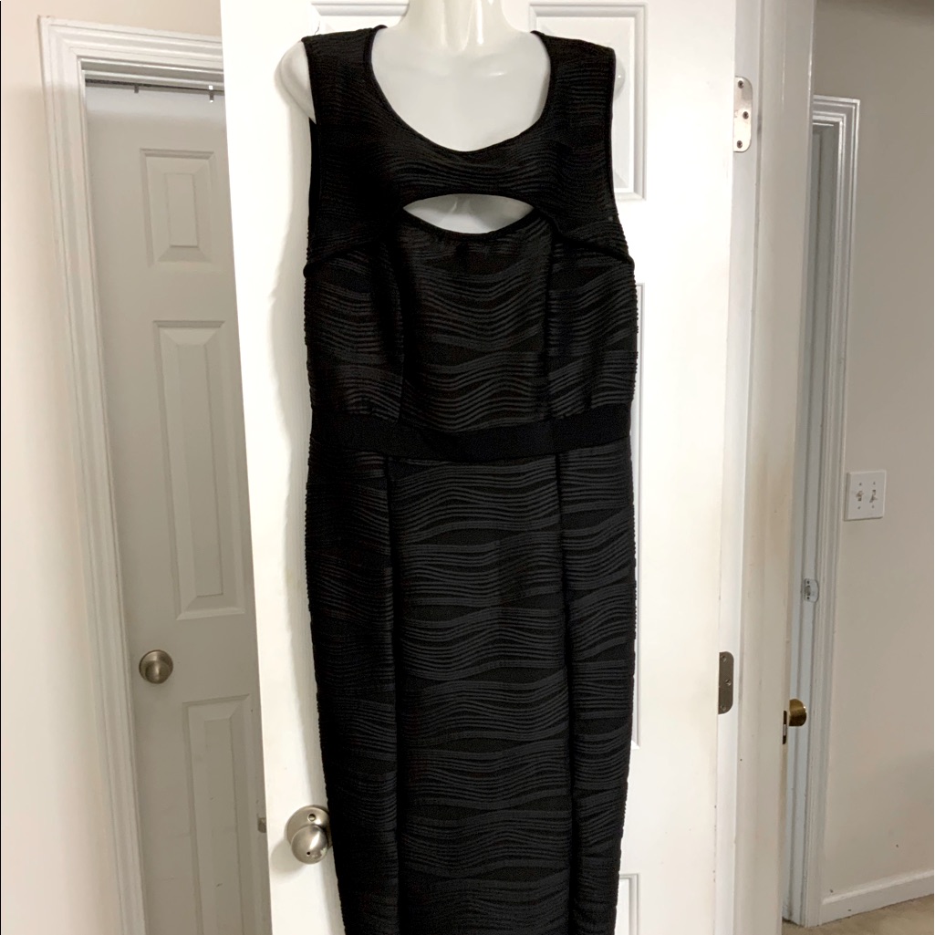 Brand New Ashley Stewart PeekaboonkBlack Dress  Size 14  16